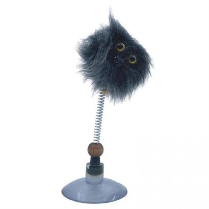 TUFEYO Zıp Zıp  Tüylü Yaylı Serbest Hareket Eden Rengarenk Sevimli Evcil Hayvan Oyuncağı