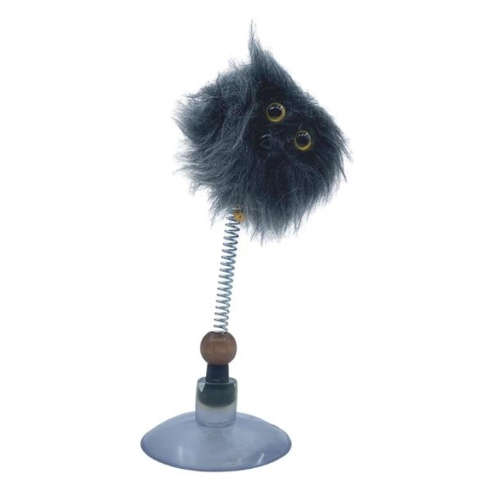 TUFEYO Zıp Zıp  Tüylü Yaylı Serbest Hareket Eden Rengarenk Sevimli Evcil Hayvan Oyuncağı