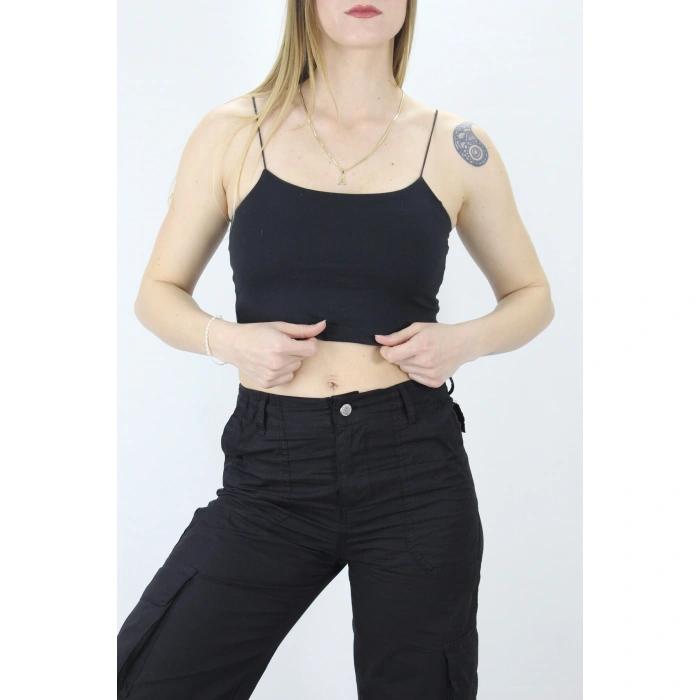 İp Askılı Atlet - Lks0202Siyah