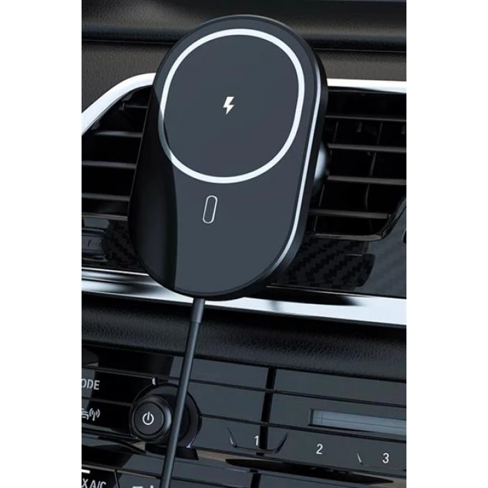 Buffer® 15w Mıknatıslı Takılabilen Hızlı Şarj Tüm Cihaz Ve Araçlara Uyumlu Araç İçi Şarj Cihazı