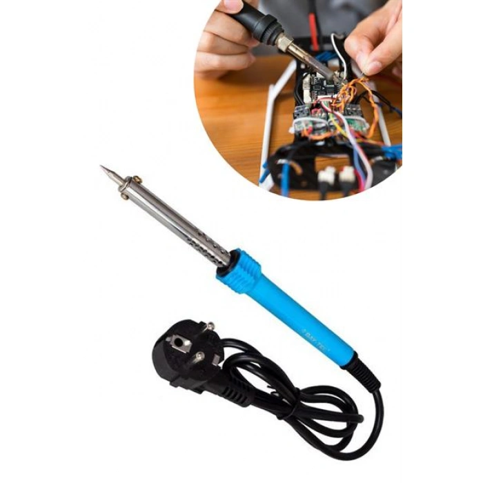 Buffer® 40w Plastik Saplı Elektrikli Döner Başlıklı Havya Kalemi Elektrikli Döner Başlı Lehim Kalemi