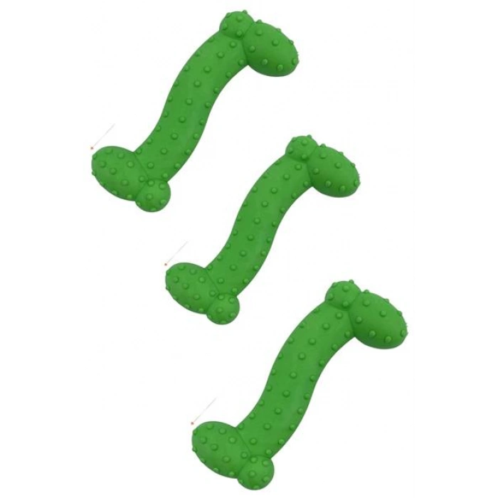 TUFEYO Tiny Kemik Oyuncağı Tırtıklı Yüzey Küçük Kemik Plastik Köpek Oyuncağı