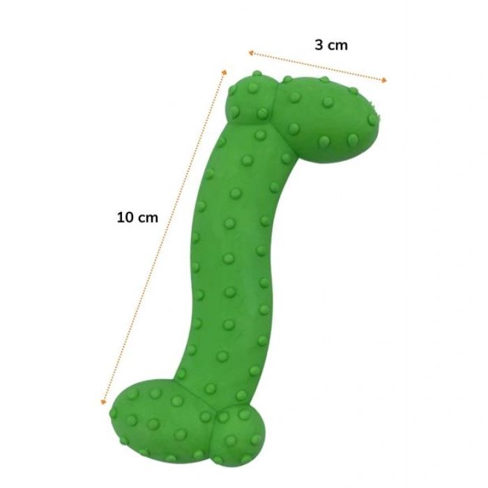 TUFEYO Tiny Kemik Oyuncağı Tırtıklı Yüzey Küçük Kemik Plastik Köpek Oyuncağı