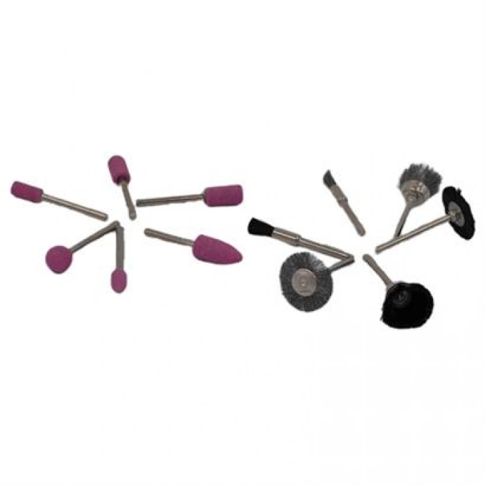 TUFEYO 12li Kalıpçı Taşlama Uçları Seti Tel Fırça Gravür Uçları Seti