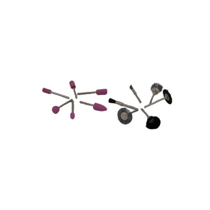 TUFEYO 12li Kalıpçı Taşlama Uçları Seti Tel Fırça Gravür Uçları Seti