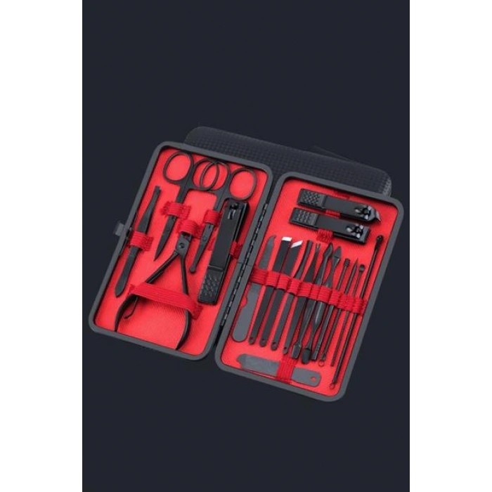 TUFEYO 18 Parça Çanta Tipi Manikür Pedikür Tırnak Bakım Seti