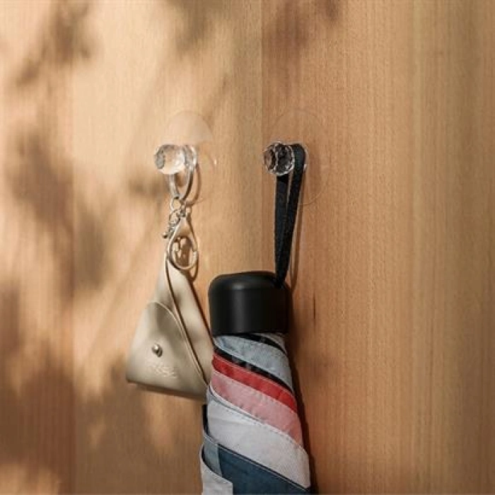 TUFEYO 2 Adet Kristal Kendiliğinden Güçlü Yapışkanlı Kulp Askısı Tutma Kolu