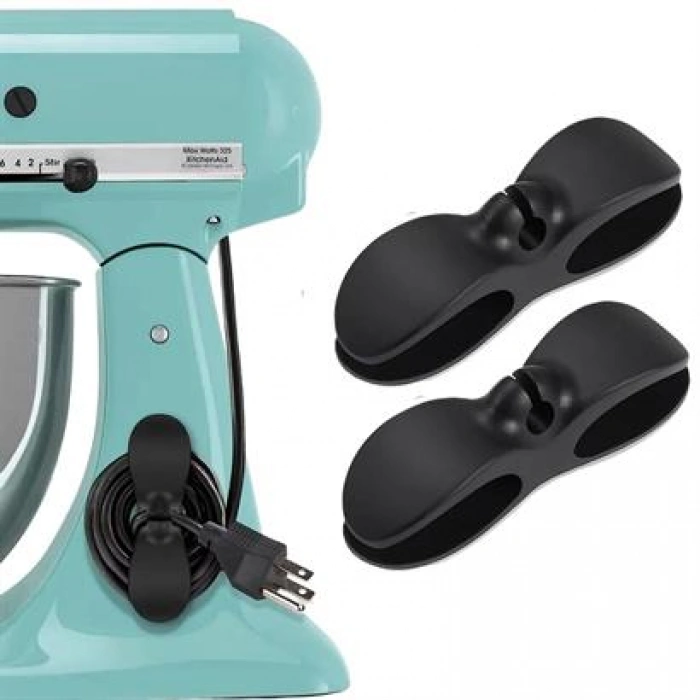 TUFEYO 2li Kablo Tutucu Silikon Kordon Sarıcı Kablo Yönetici Klips