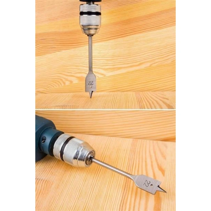 TUFEYO 6 Parça Tahta Ahşap Oyma Yaprak Matkap Ucu Seti