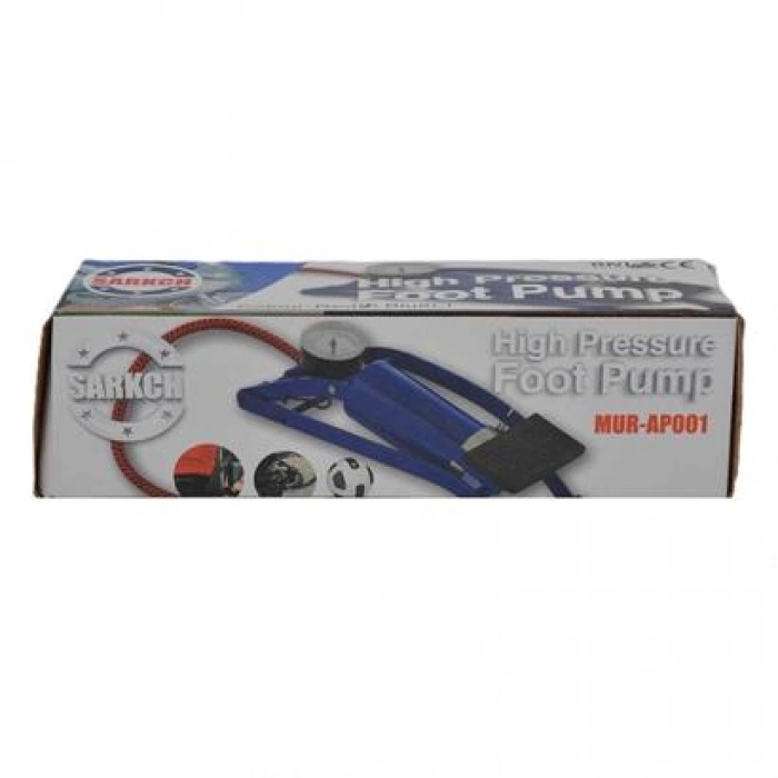 TUFEYO Basınç Göstergeli Ayak Pompası Araba Bisiklet Motor Lastik Pompası