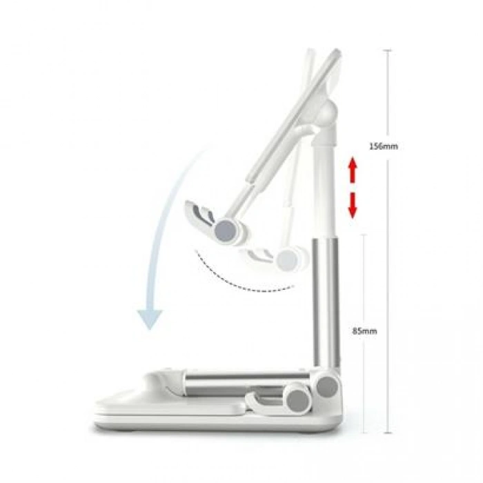 TUFEYO Pembe Aynalı Cep Telefonu Sabitleyici Stand Katlanabilir Ayarlanabilir Telefon Standı