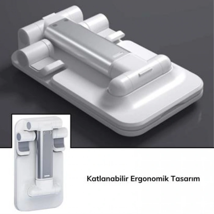 TUFEYO Pembe Aynalı Cep Telefonu Sabitleyici Stand Katlanabilir Ayarlanabilir Telefon Standı