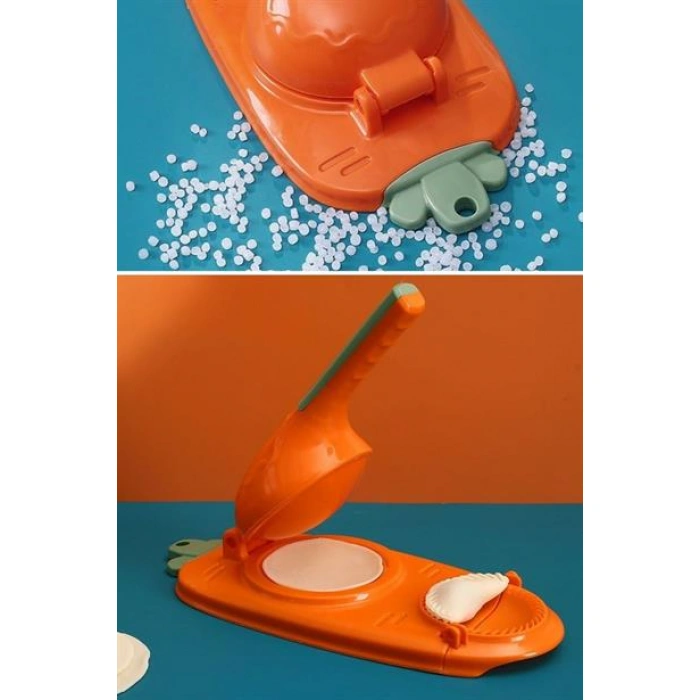 TUFEYO Havuç Tasarımlı Şık  Pratik  Börek Mantı Hamuru Presleme  Börek Yapma Kalıbı