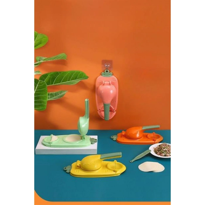 TUFEYO Havuç Tasarımlı Şık  Pratik  Börek Mantı Hamuru Presleme  Börek Yapma Kalıbı