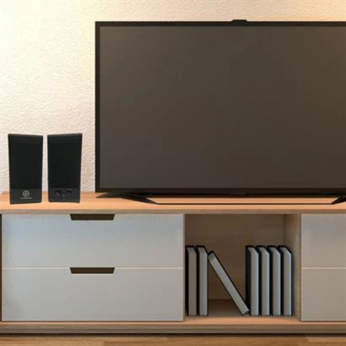 TUFEYO Kablolu Aux Girişli Her PC Uyumlu  1+1 HiFi Ses Sistemi Stereo Multimedya Dijital Hoparlör