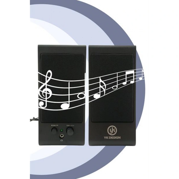 TUFEYO Kablolu Aux Girişli Her PC Uyumlu  1+1 HiFi Ses Sistemi Stereo Multimedya Dijital Hoparlör