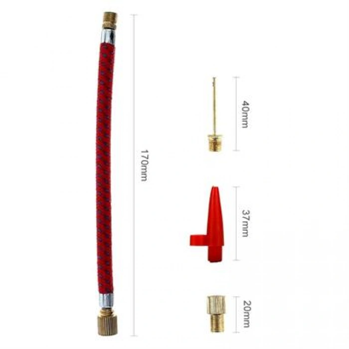 TUFEYO Pompa İğne Başlık Seti Top Bisiklet Lastiği Şişirme İğneleri