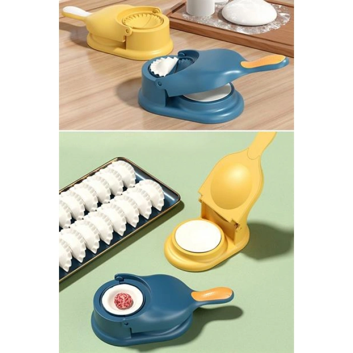 TUFEYO Pratik Hamur Açıcı Mantı Börek Poğaça Hamuru Açma Aparatı Ravioli Mantı Makinesi