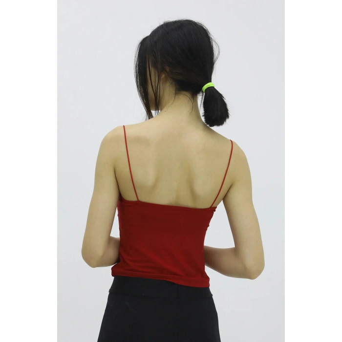 İp Askılı Bluz Kırmızı - P-019894