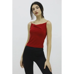 İp Askılı Bluz Kırmızı - P-019894