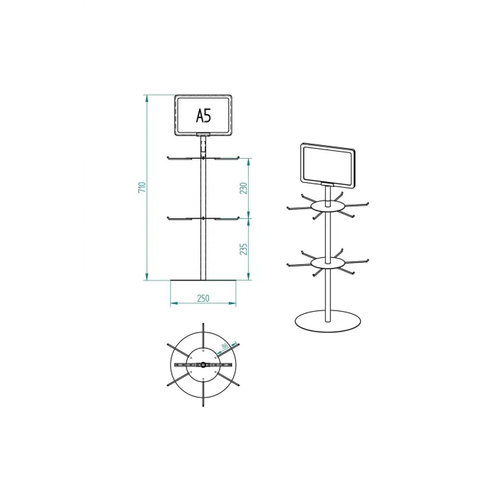2 Katlı Banko üstü  Stand
