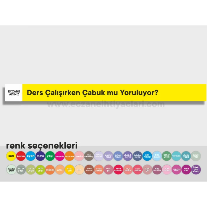 Ders Çalışırken Çabuk mu Yoruluyor?