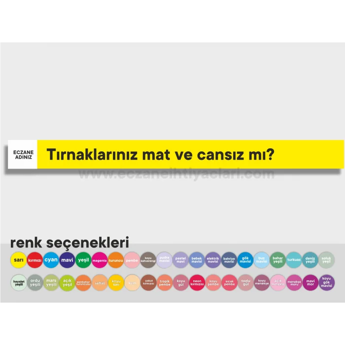 Tırnaklarınız mat ve cansız mı?