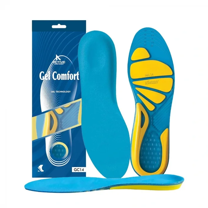 Active Team Gel Comfort Günlük Ayakkabılar İçin Kemer ve Metatarsal Destekli Ortopedik Jel Tabanlık No: 41-45