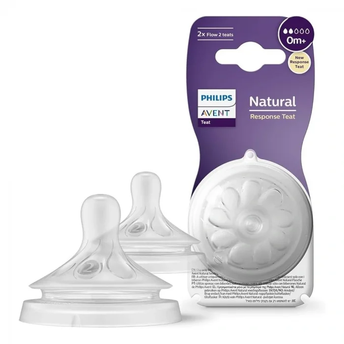 Avent Natural Response Biberon Emziği 2 Numara +0 Ay 2li