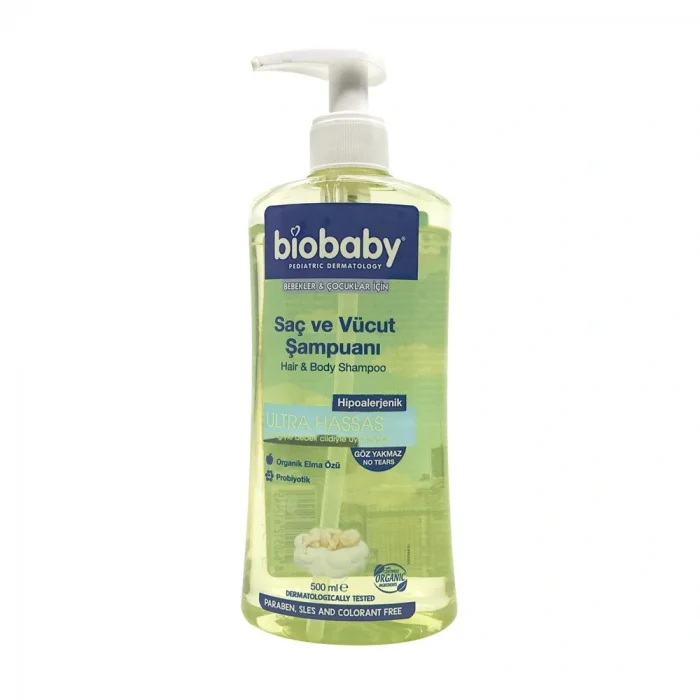 Biobaby Saç ve Vücut Şampuanı 500 ml