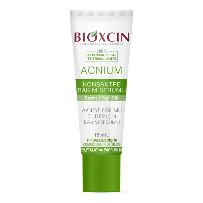 Bioxcin Acnium Karma ve Yağlı Ciltler Için Konsantre Bakım Serumu 15 ml