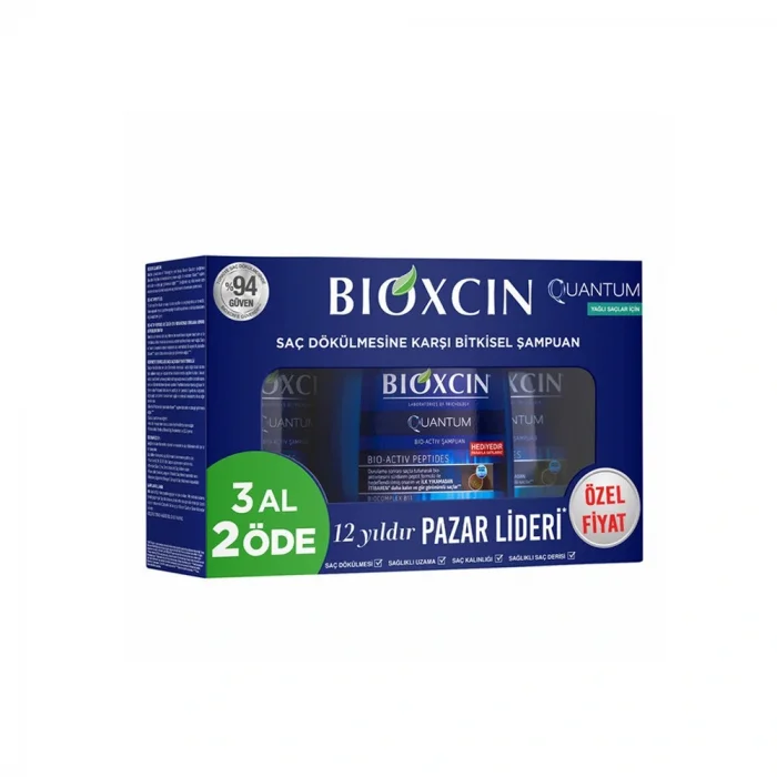 Bioxcin Quantum Yağlı Saçlar İçin Şampuan 300 ml - 3 Al 2 Öde (Özel Fiyat Etiketli)