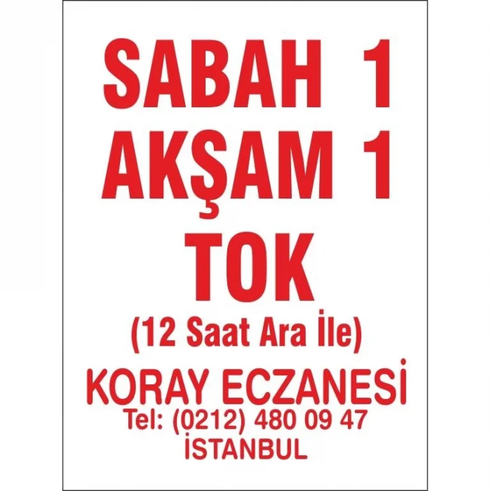 Eczane Etiketi Kod2 Beyaz