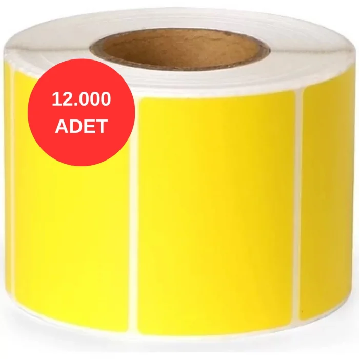 Eczane Termal Sarı Etiket 40x60 mm 12.000 Adet