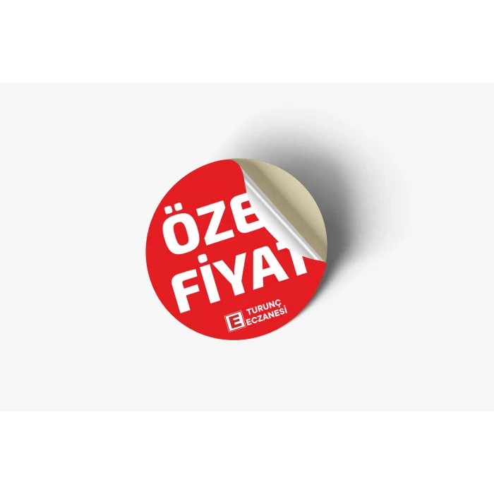 Eczanenize Özel 100 adet 4x4cm Özel Fiyat Etiketi
