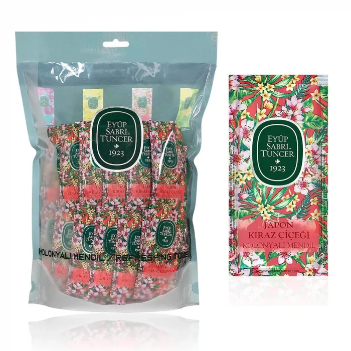 Eyüp Sabri Tuncer Japon Kiraz Çiçeği Kolonyalı Mendil 150li