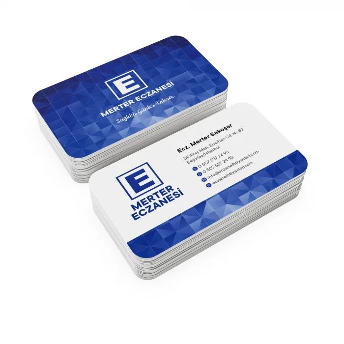 Kalın Gramajlı Eczane Kartvizit No:80 1000 Adet
