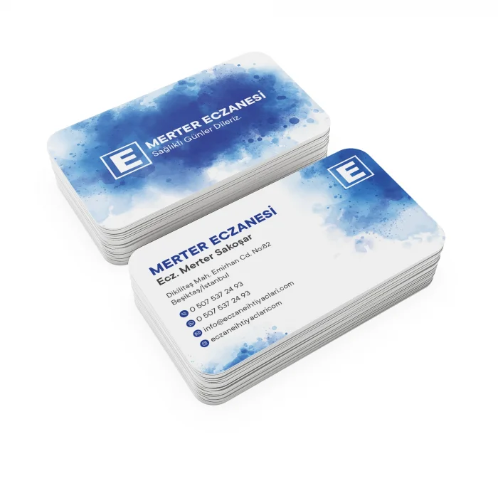 Kalın Gramajlı Eczane Kartvizit No:85 1000 Adet
