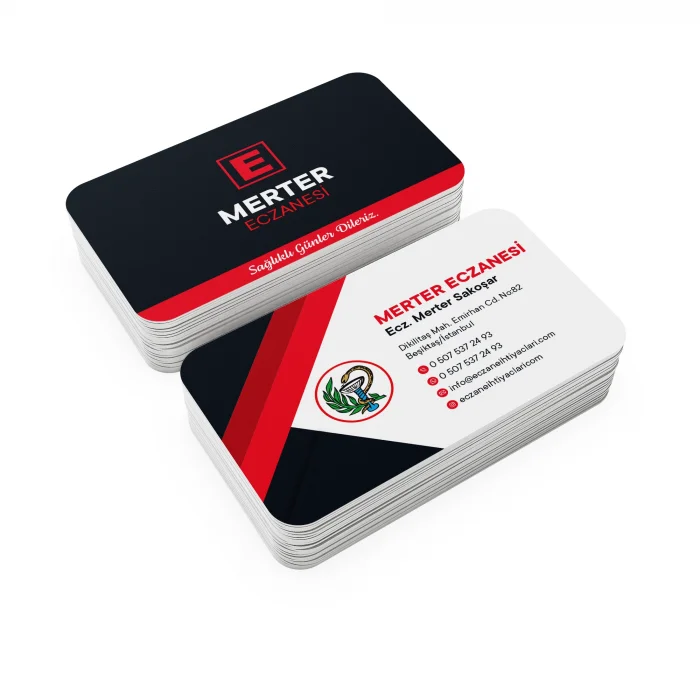 Kalın Gramajlı Eczane Kartvizit No:86 1000 Adet