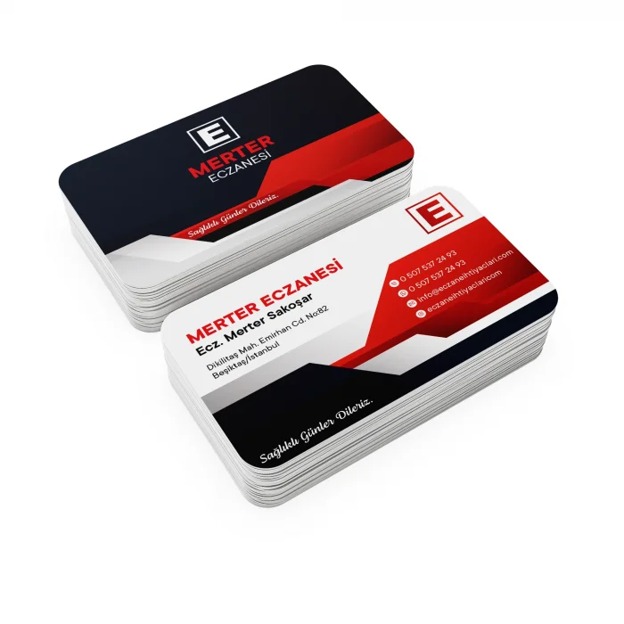 Kalın Gramajlı Eczane Kartvizit No:87 1000 Adet