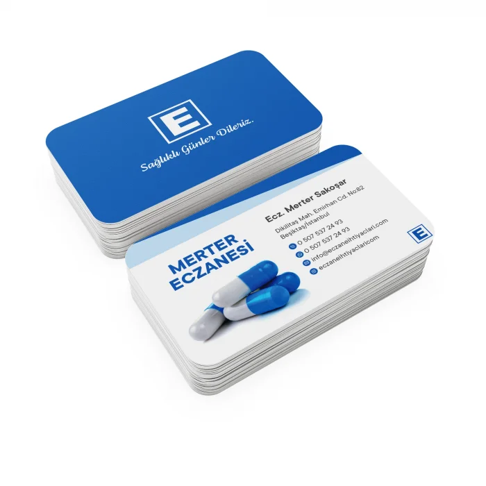 Kalın Gramajlı Eczane Kartvizit No:94 1000 Adet