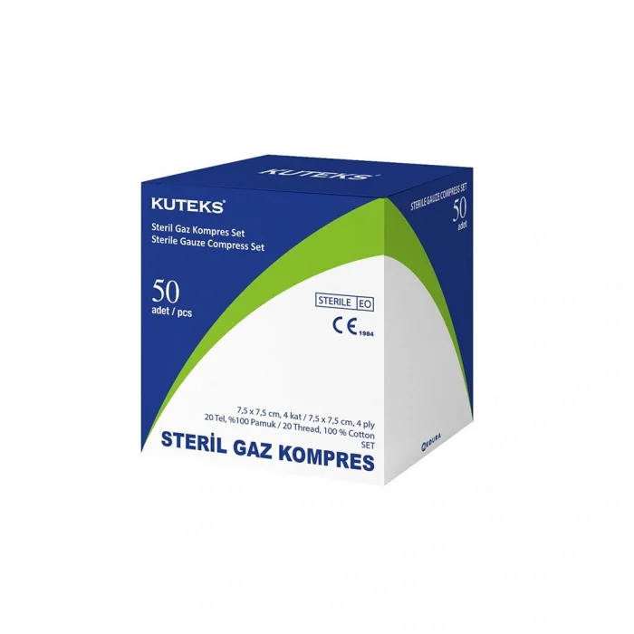 Kuteks Steril Gaz Kompres Eko 7.5 x 7.5 cm (4x25) 100lü (EKO)