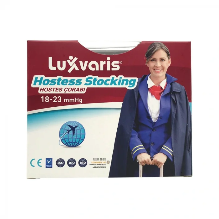 Luxor 845 Hostes Çorabı Külotlu Burnu Kapalı Siyah No: 4