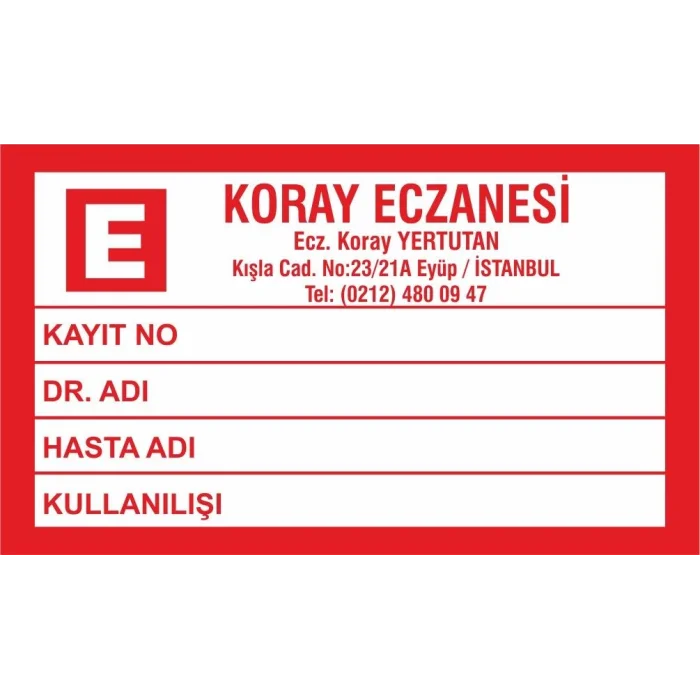 Majistral İlaç Etiketi Kod1