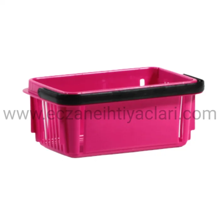 Fuşya Küçük Eczane Alışveriş Sepeti - 7LT 5 Adet