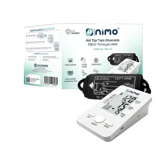 Nimo Kol Tipi Tam Otomatik Dijital Tansiyon Aleti DBP-1318