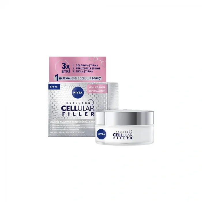 Nivea Cellular Expert Filler Yoğun Yaşlanma Karşıtı Gündüz Bakım Yüz Kremi SPF15 50 ml