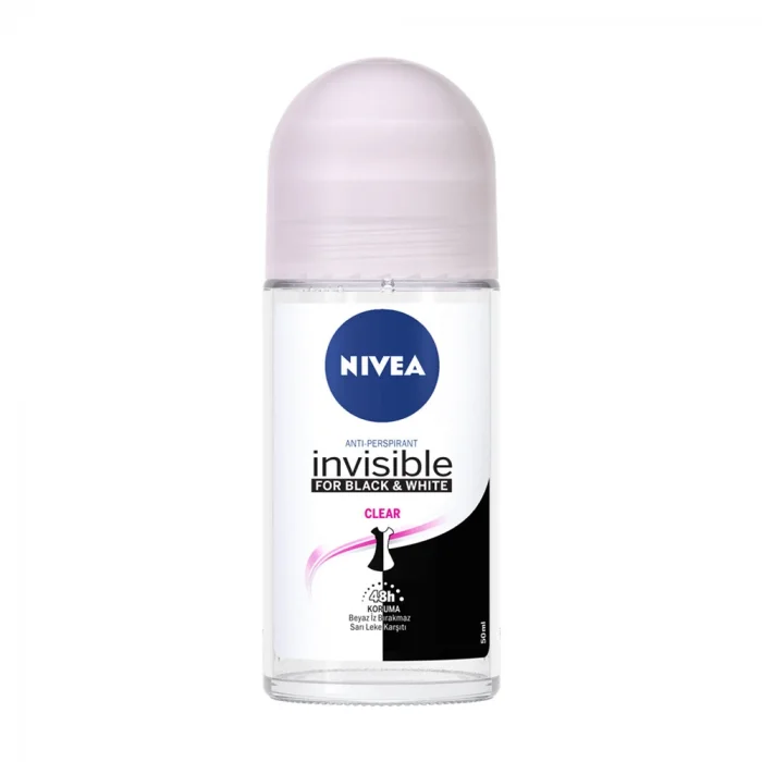 Nivea Invisible For Black  White Roll-On Clear 50 ml