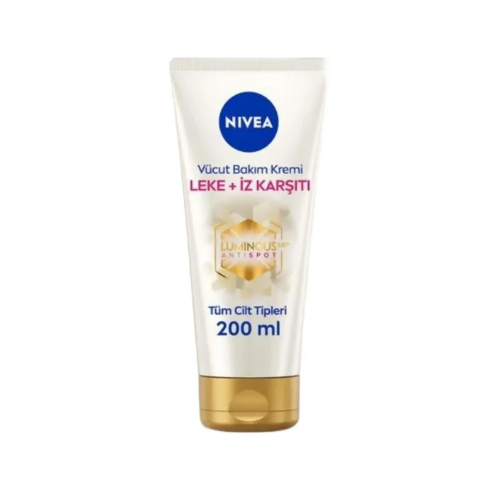 Nivea Luminous 630 Leke ve İz Karşıtı Vücut Bakım Kremi Çatlak ve Güneş Lekesi 48 Saat Nem 200 ml