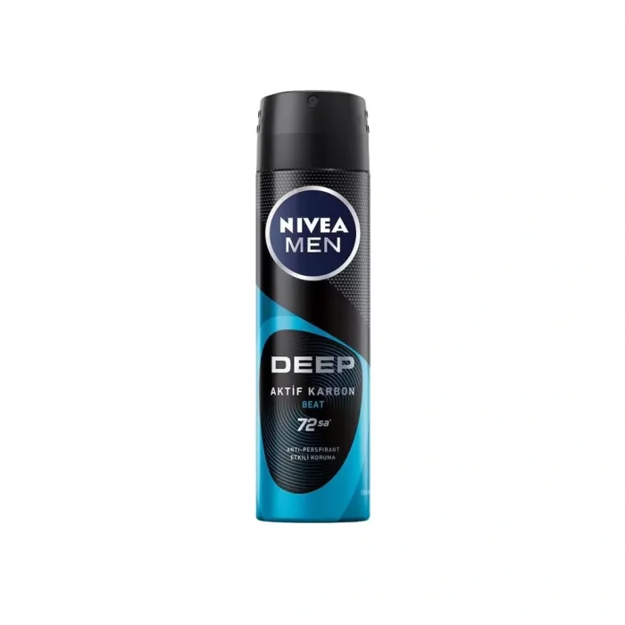 Nivea Men Deodorant Deep Beat Aktif Karbon Erkek Sprey 150 ml